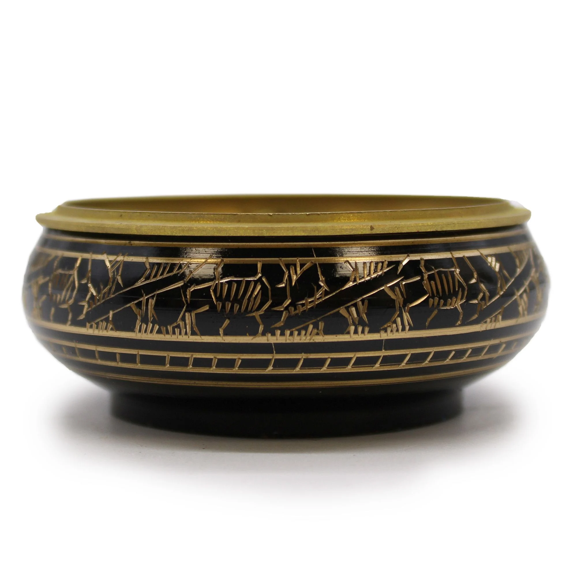 Brass Carved Charcoal Incense Burner