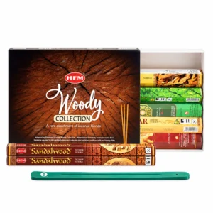 HEM Woody Incense Collection with Ashcatcher – 6 Fragrances