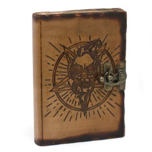 Pentagon & Skull Leather Journal